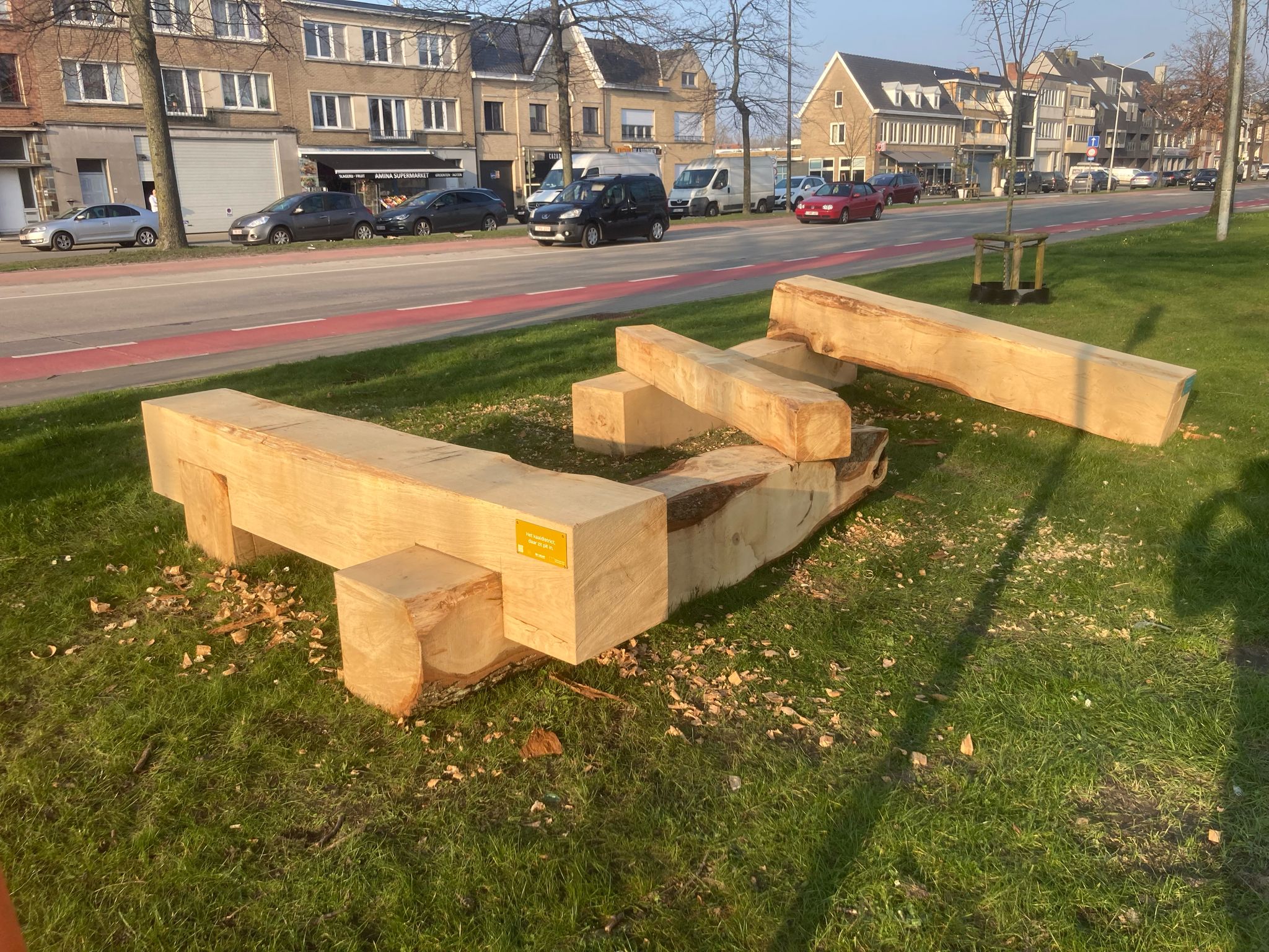 The full bench, as completed