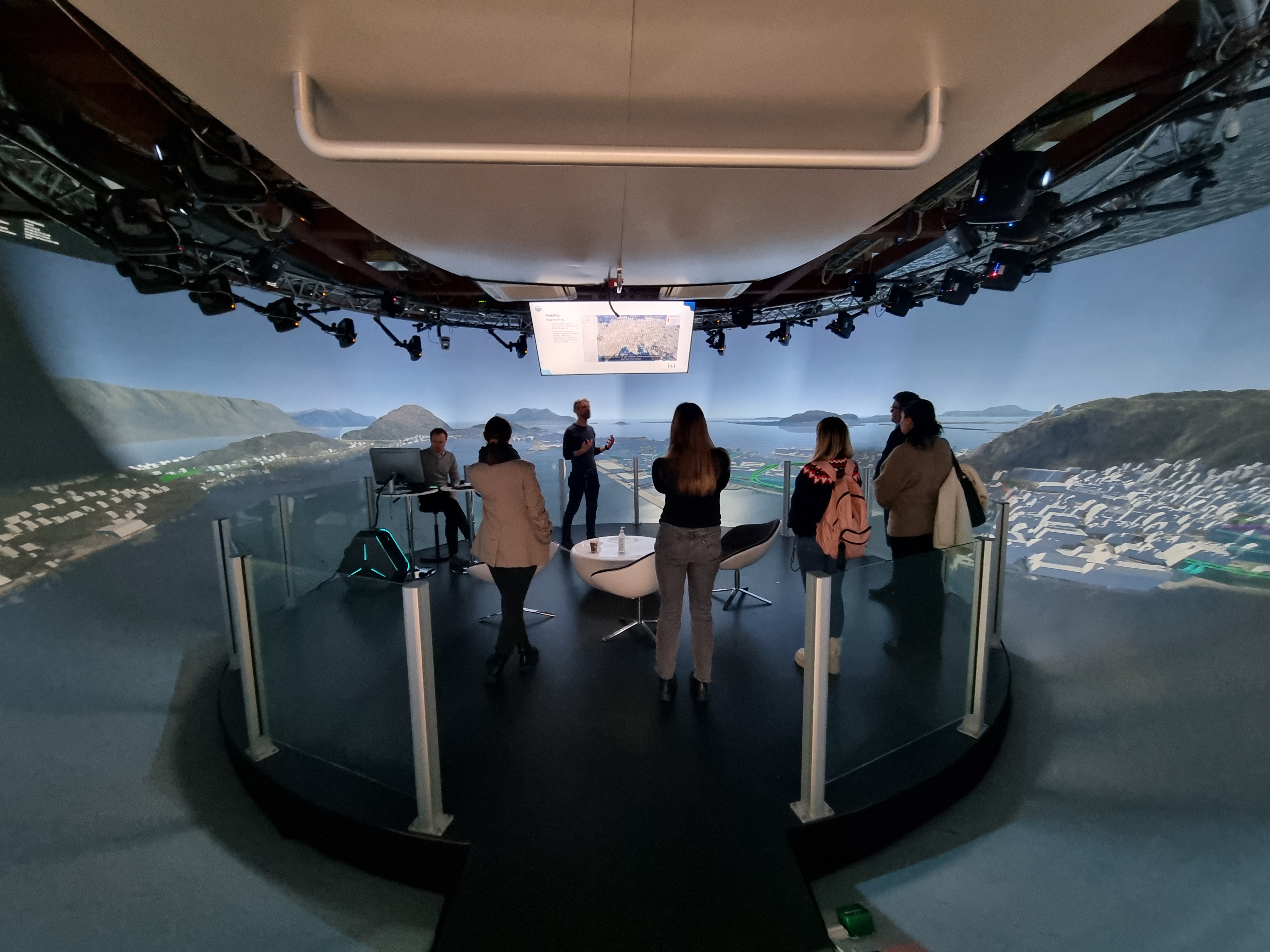 Visitors in The Dome are getting a 360 view of Ålesund.