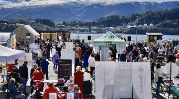 A photo of the opening day in the Cultural Harbour during The North West Festival