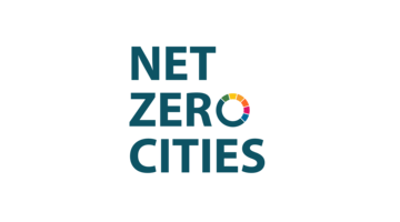 A logo simply saying NetZeroCities