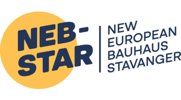 A logo saying NEB STAR - New European Bauhaus Stavanger