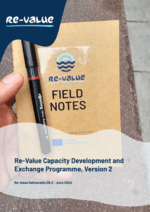 A picture of a Re-Value notebook and the name of the report