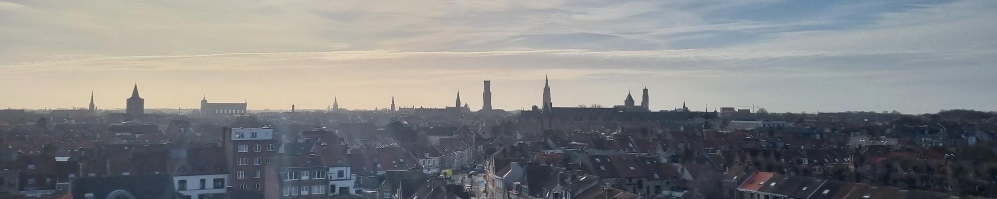 A photo of Bruges from the Kaai District