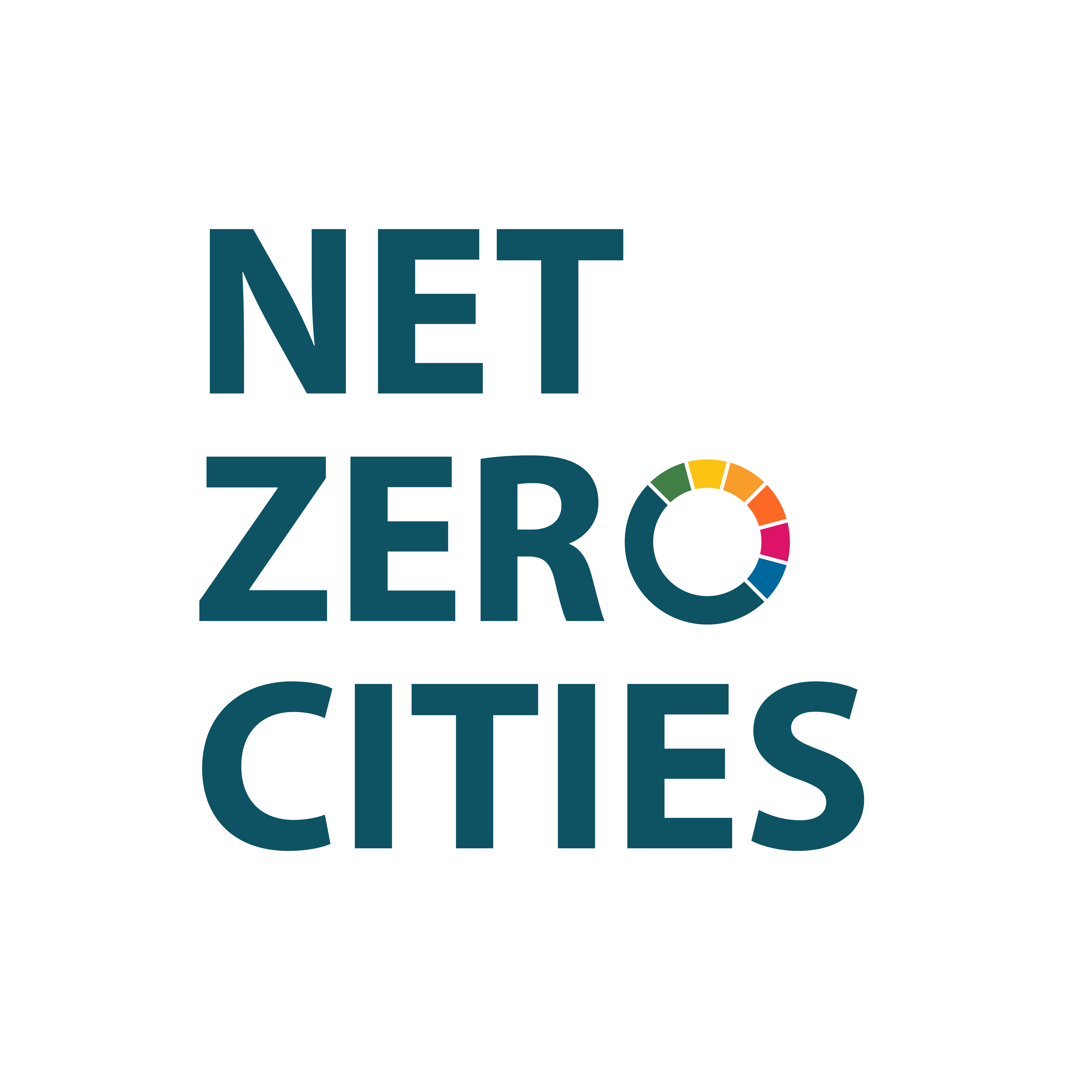 A logo simply saying NetZeroCities