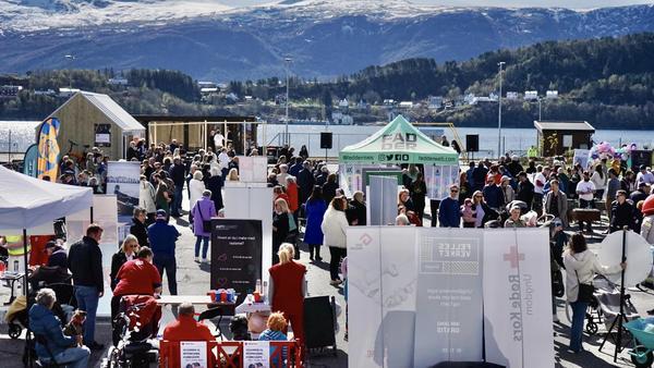 A photo of the opening day in the Cultural Harbour during The North West Festival